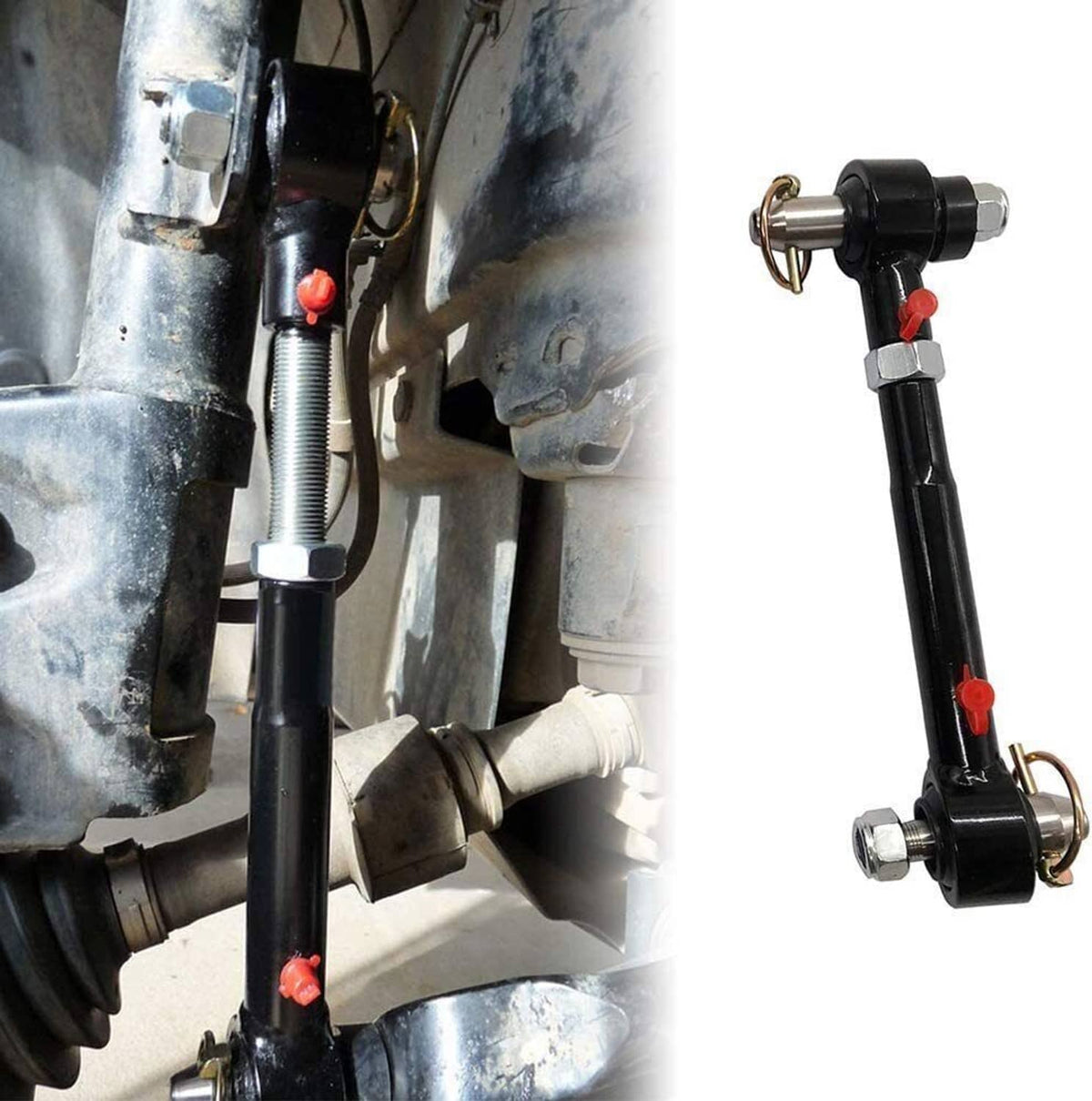 Solidspare Front Sway Bar Links Disconnects for 2.5-6" lifts For 07-18 Jeep Wrangler JK JKS