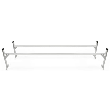 Solidspare Adjustable Roof Mount Ladder Rack Bracket 400 lbs For Universal Trailer 4'-8.5'