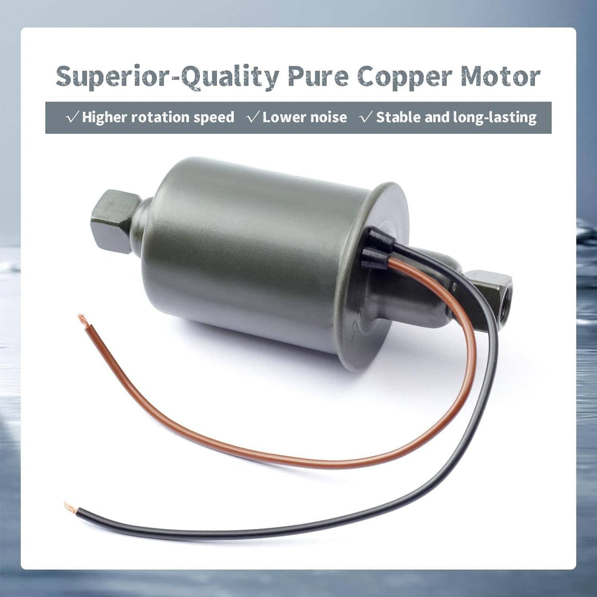 Solidspare 12V Universal Electric Fuel Pump Gas Diesel High Pressure 5-9 PSI E8012S Trucks