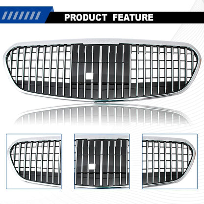 For Maybach Mercedes Benz W223S450L S500 S580 S680 2021-2024 Grille W/ACC Chrome
