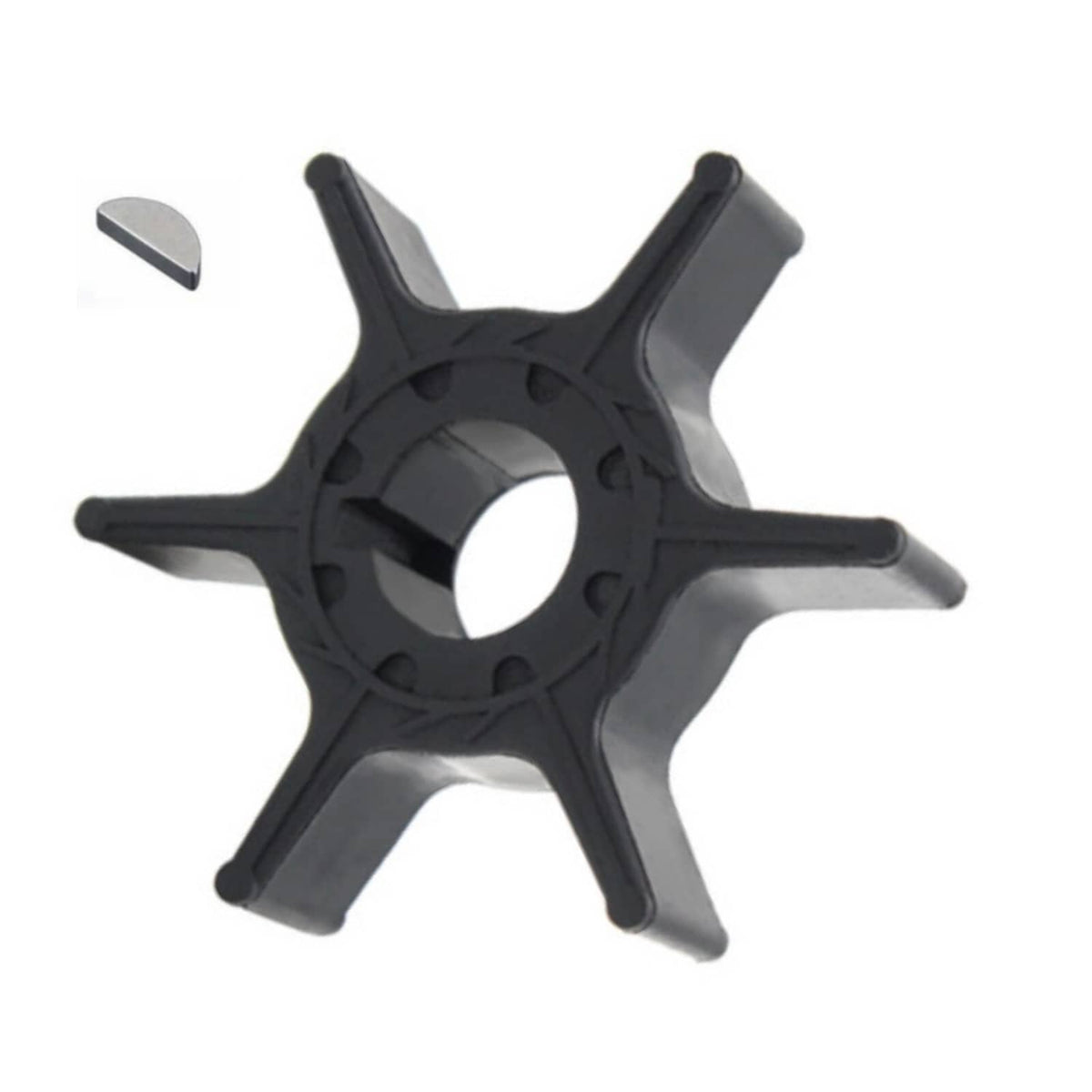 Solid Spare New Water Pump Repair Rubber Impeller with Key F15-06050000 For PARSUN 9.9 15 HP