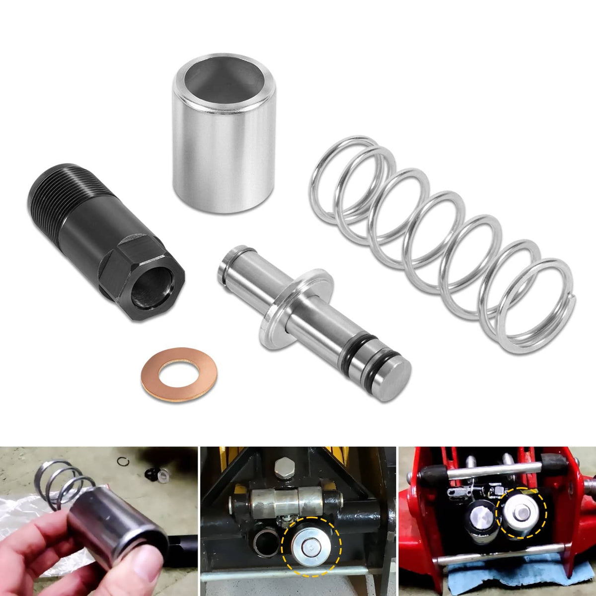 Solidspare Replacement Pump Piston fits Harbor Freight-Costco-Arcan-Matco 3 & 3 1/4 t. jack
