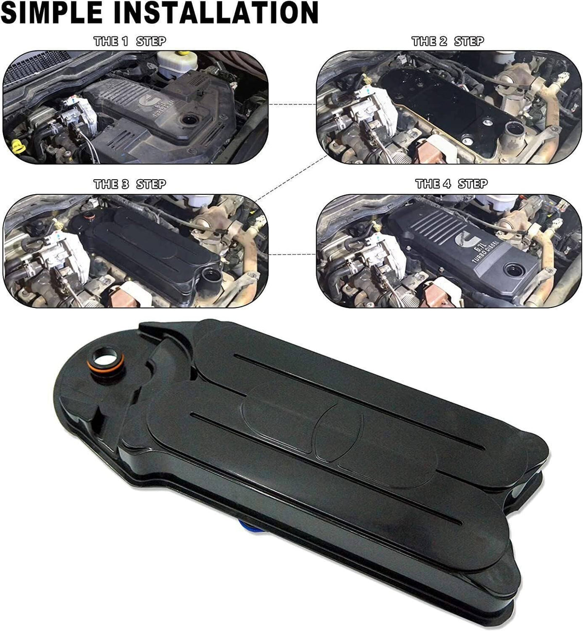 Solidspare For Mopar 68002433AC Cummins Filter Crankcase Breather Element RAM 2500 3500 6.7