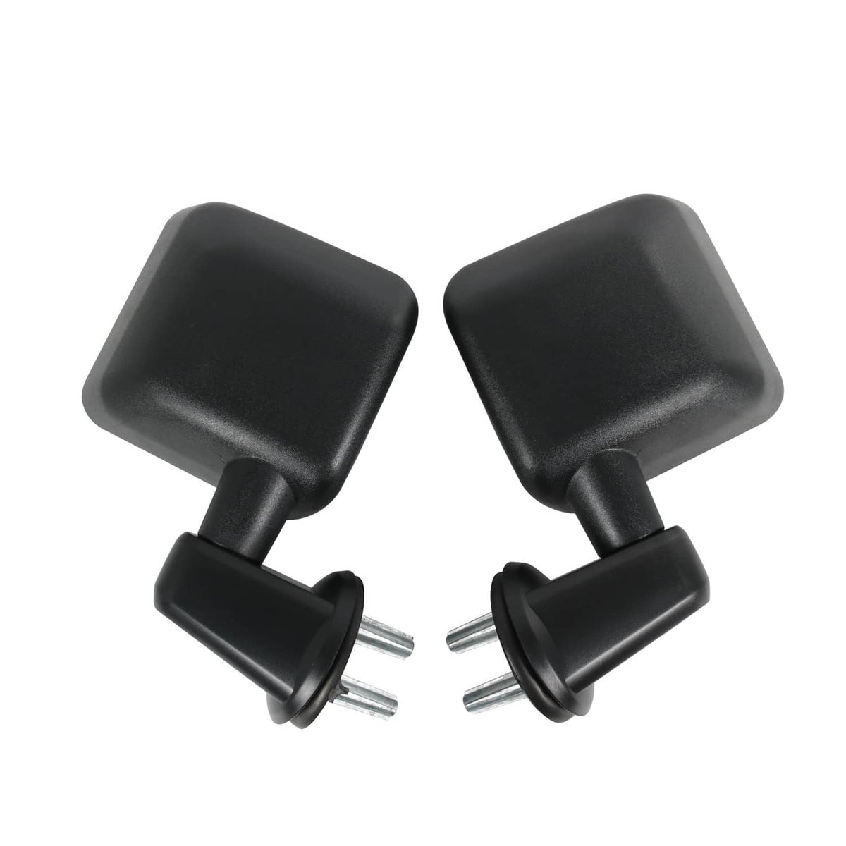 Solidspare Side Mirrors Manual Pair For 2007-2017 Jeep Wrangler JK Left +Right Black