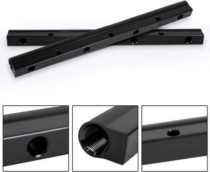 Solidspare Billet Fuel Rail Kit for LS LS1 LS2 LS3 LS6 Intake Manifold +Hardware Black New