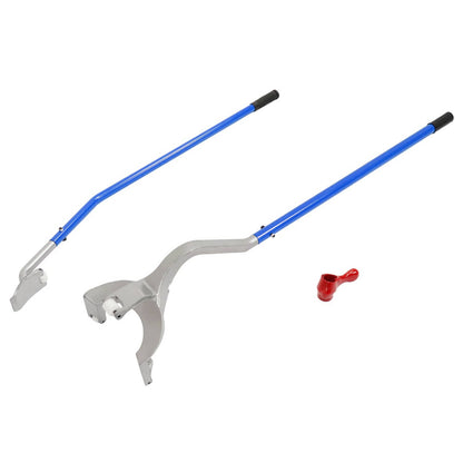 Solid Spare 17.5" TO 24.5" TUBELESS TRUCK TIRE CHANGER MOUNT DEMOUNT TOOL W/BEAD KEEPER BLUE