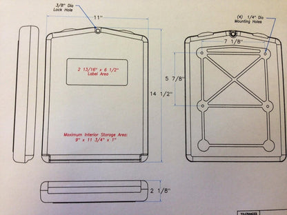 (3) Scissor Lift Document Case for Genie JLG Grove SkyJack Boom Fork Lift Manual