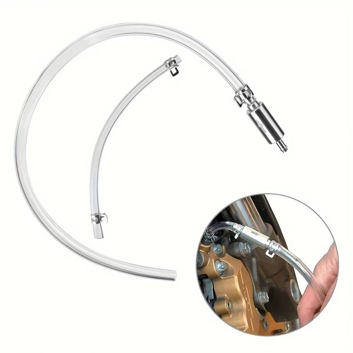 Solid Spare Clutch Brake Bleeder Hose One Way Valve Tube Bleeding Tool Kit Motorcycle Car au