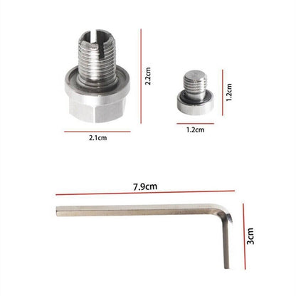 Solidspare M18 1-1.5x15mm Oil Drain Plug Self-tapping Piggyback Stainless Steel Repair Kit