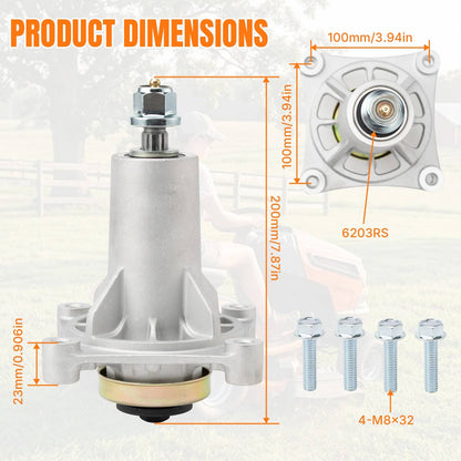 Solidspare 2 Spindle Assembly for 42" 46" 48" 54" Cut Husqvarna YTH18542 YTH22V46 Z254