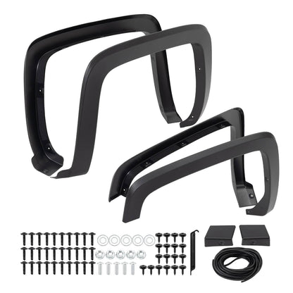 Solidspare Front & Rear Fender Flares Fit for Chevrolet Silverado 1500 2014-2018 Left Right