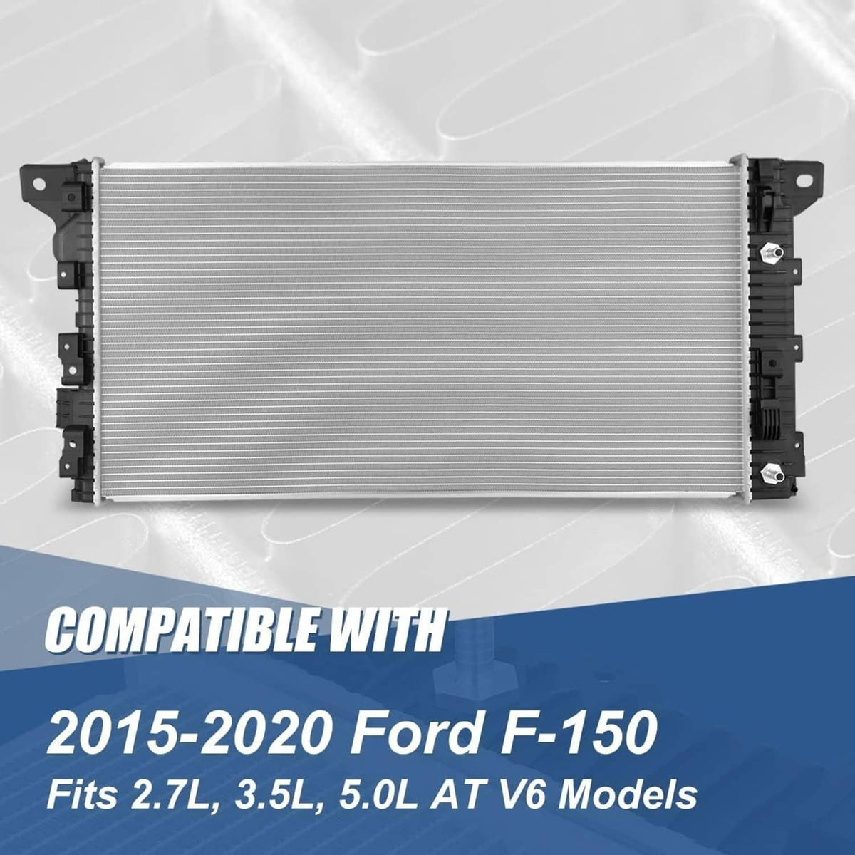 Solidspare 13510 Radiator For 15-20 Ford F150 3.5L 5.0L 18-21 Expedition Lincoln Navigator
