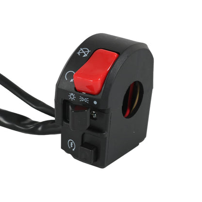 Solidspare 7/8" Motorcycle Handlebar Horn Button Turn Signal Fog Light Controller Switch