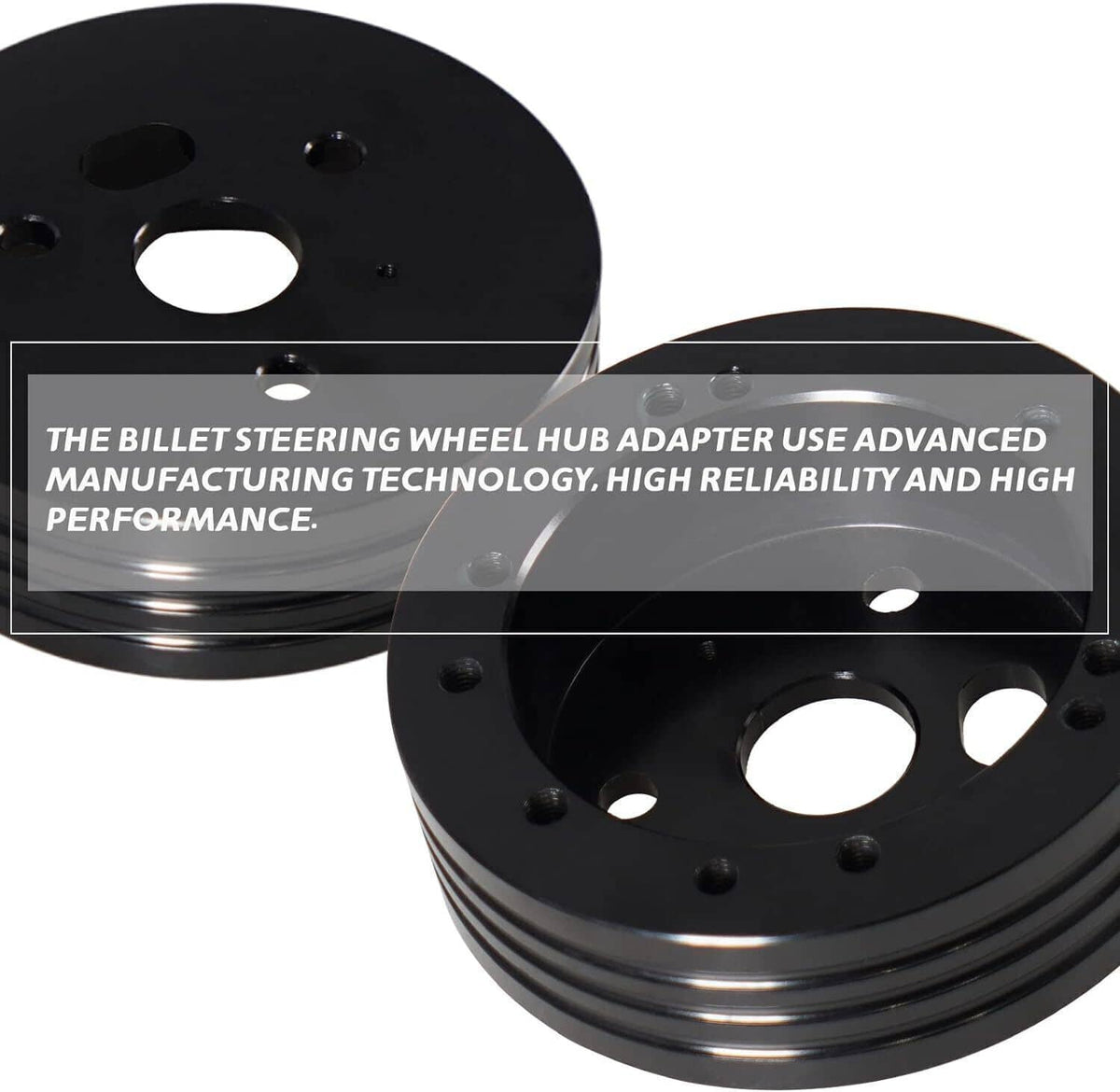 Solidspare 5 & 6 Hole Steering Wheel Polished Hub Adapter For Chevy Flaming River Ididit GM