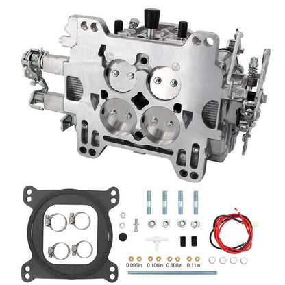 Solidspare Silver 4 Barrel Carburetor w/Manual Electric Choke For Edelbrock 1405 Performer