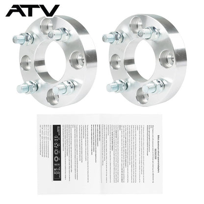 Solidspare 1" Wheel Spacers 4x4 4x101.6mm 1/2"x20 Studs For Golf Cart  GO Club Car ×2