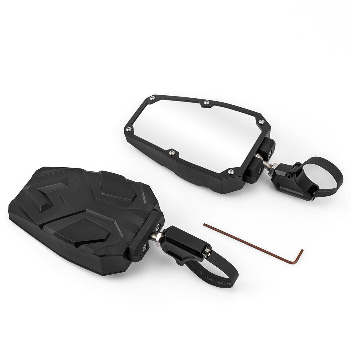 Solidspare 1.5"-2" UTV Rear View Side Mirrors For Polaris RZR Can-Am Yamaha Kawasaki Mule