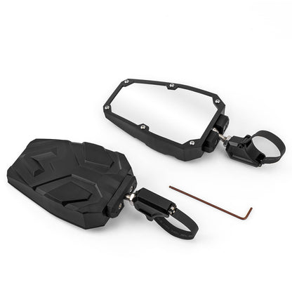Solidspare 1.5"-2" UTV Rear View Side Mirrors For Polaris RZR Can-Am Yamaha Kawasaki Mule