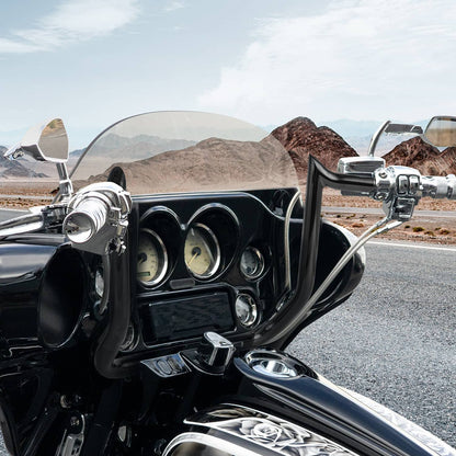Solidspare 14" Rise Meathook Ape Hanger Handlebar For Harley Touring Electra Street Glide