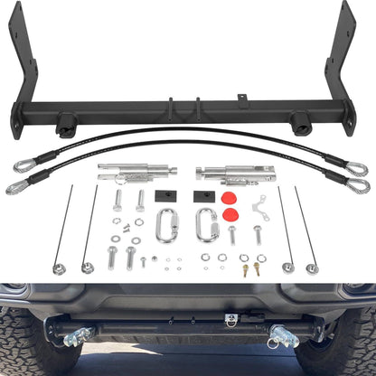 Solid Spare For Jeep Wrangler JLU JL 18-24 Blue OX BX1139 Tow Bar Base Plate Tow Bar Bracket