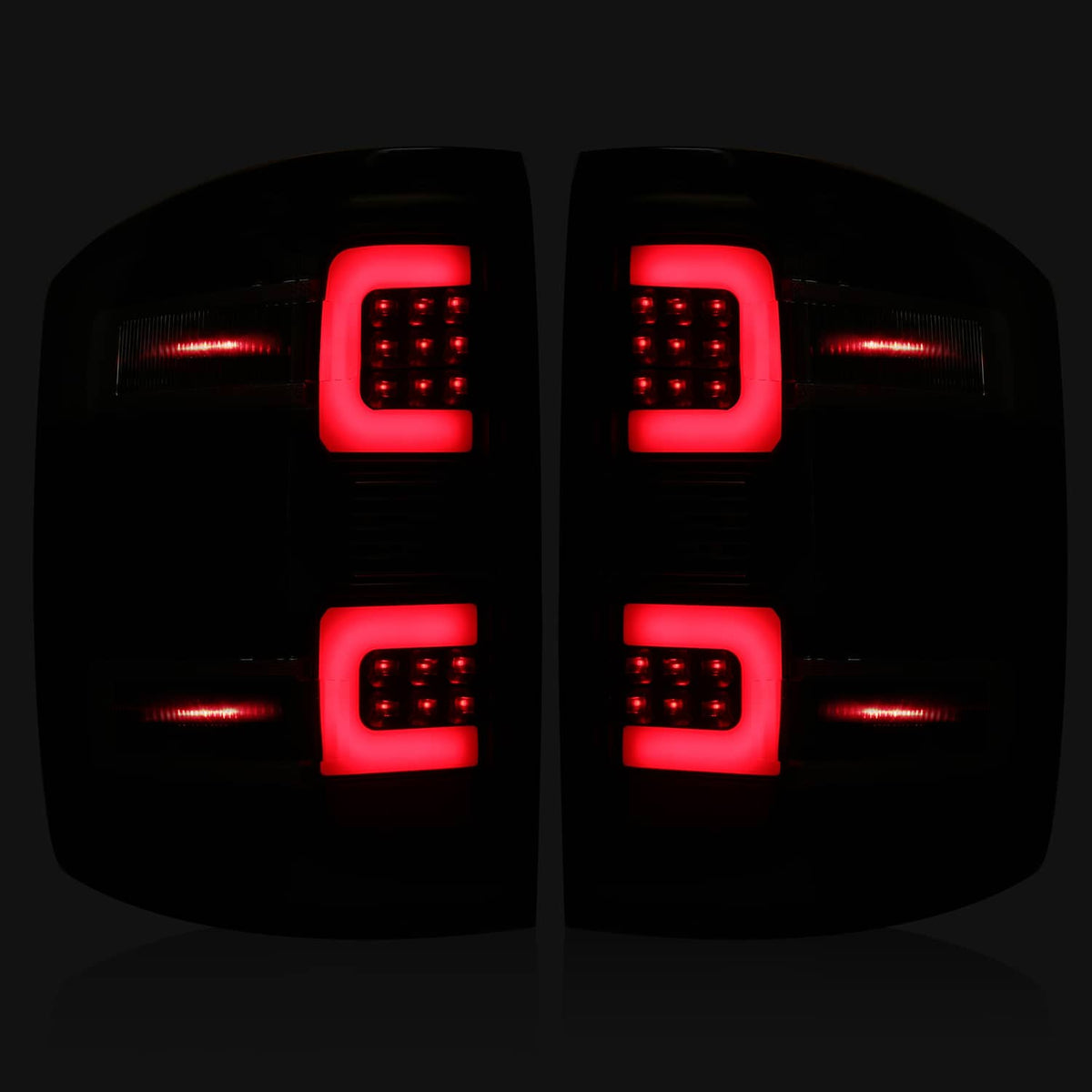 Solid Spare Sequential Led Tail Lights For Chevy Silverado 1500 2500 3500HD 2014-2018