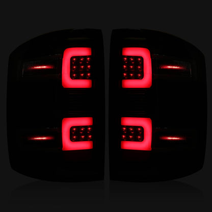Solid Spare Sequential Led Tail Lights For Chevy Silverado 1500 2500 3500HD 2014-2018