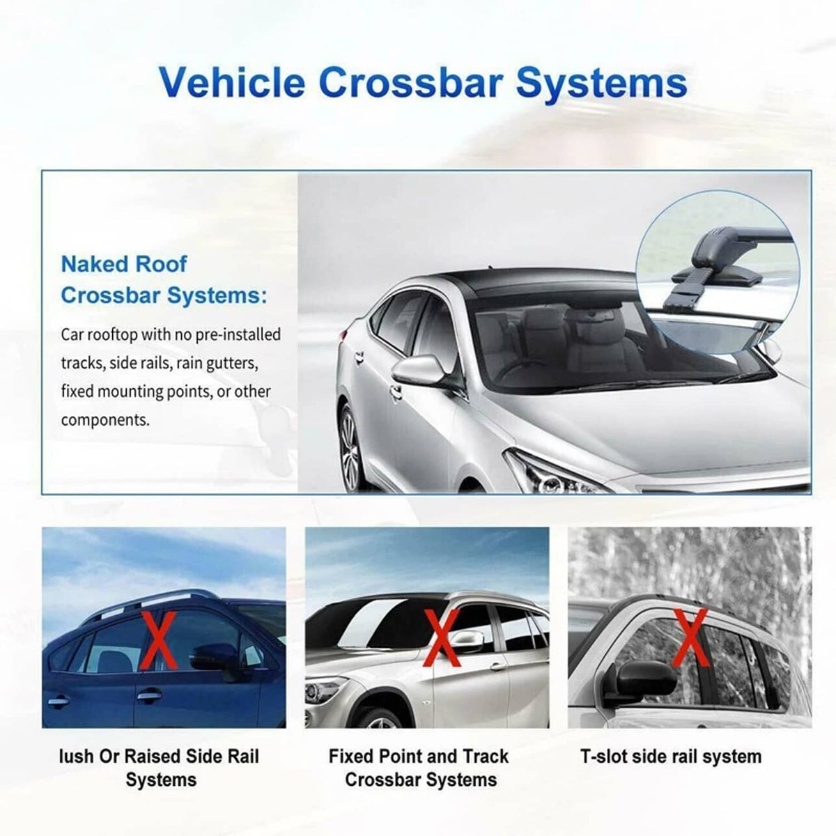 Solidspare For Toyota Corolla Hatchback Car Top Roof Rack Cross Bar Luggage Cargo Carrier
