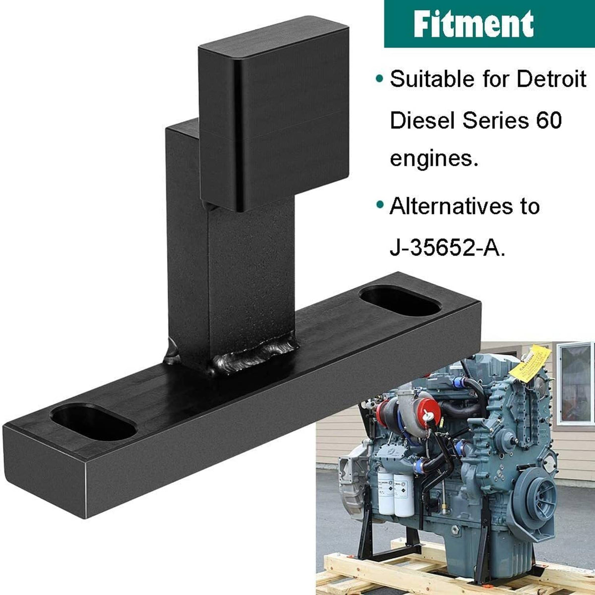 Solid Spare Cam Gear Retaining Tool J-35652-A for Detroit Diesel 60 Series Alt to OEM M30116