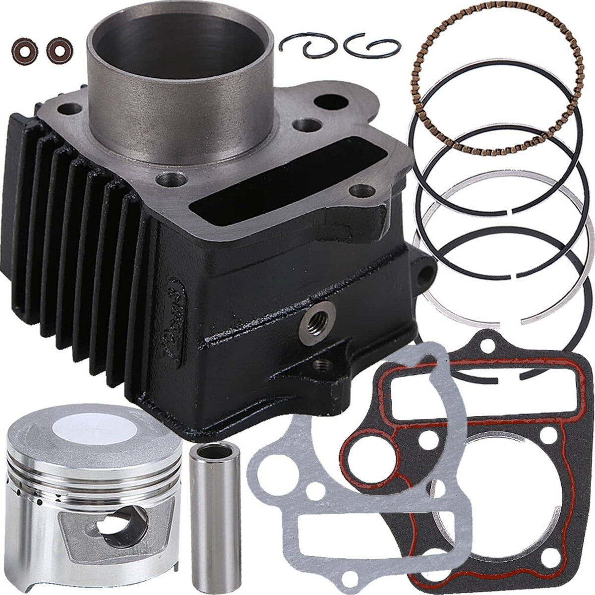 Solidspare 47MM Top End Rebuild Kit Cylinder Piston Gaskets for Honda ATC70 C70 CT70 TRX70