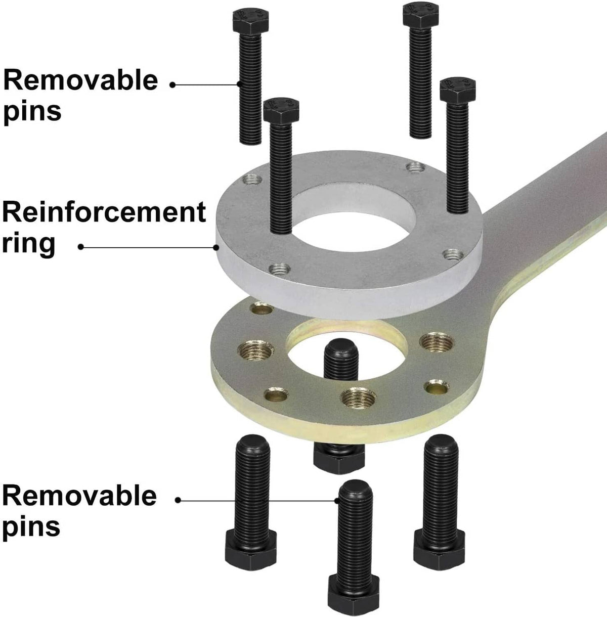 Solid Spare 499977000 Crank Pulley Tool V2 Wrench Holder Timing Belt Ring Pin Kit For Subaru
