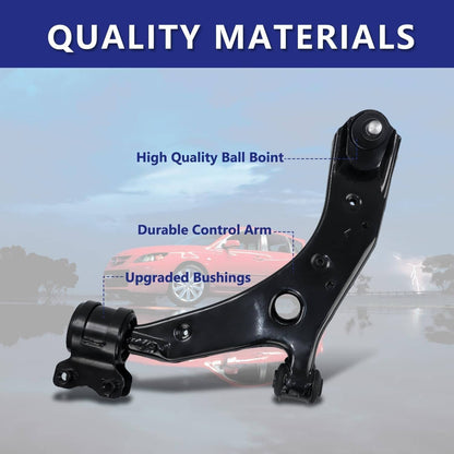 Solidspare 12Pcs Front Lower Control Arm Ball Joint Tie Rods Sway Bars for Mazda 3 Mazda 5