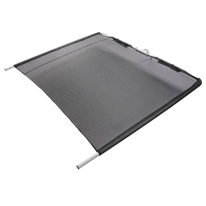 Solidspare Boat Sun Shade Silvery Black Aluminium Powder Coated  For Boats 25 ft and Under