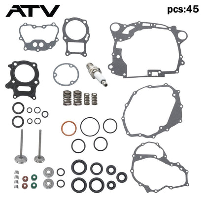 Solidspare Intake&Exhaust Valve Seals Cylinder Head Overhaul Kit For Honda Recon250 2x4