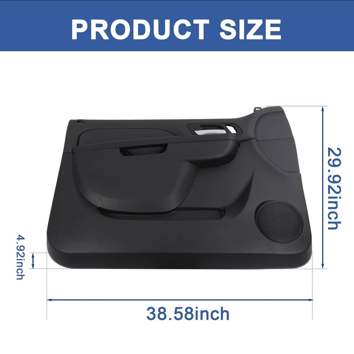 Solidspare Interior Front Door Trim Panel Driver Side 84127285 For GM Ebony 2010-2014 Black