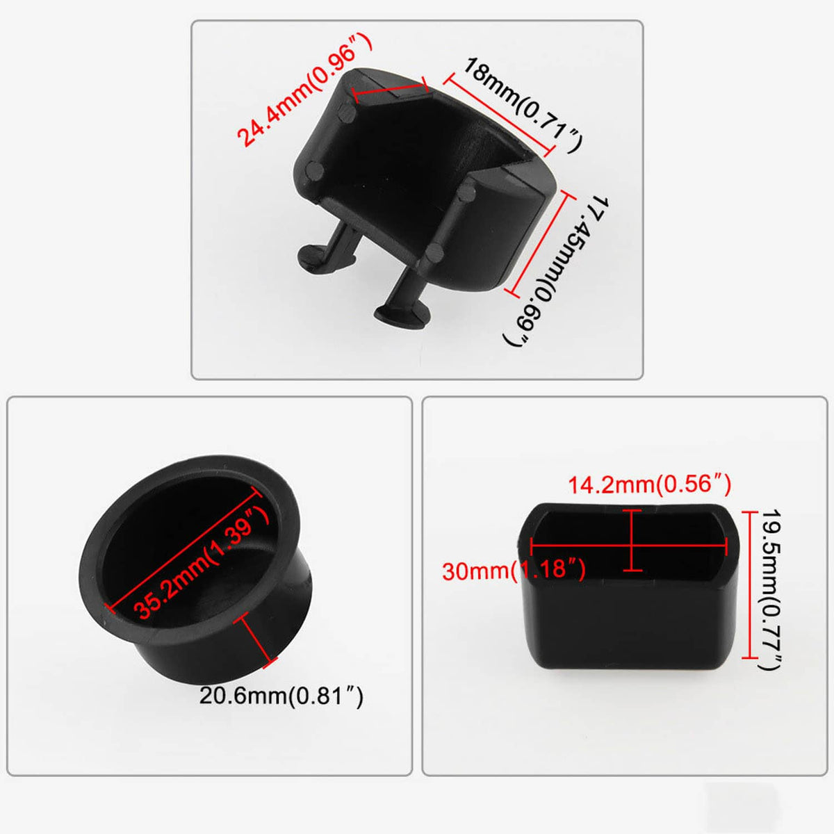 Solid Spare New Tailgate Hinge Pivot Bushing Insert Kit for Dodge Ram & Ford F-Series Pickup