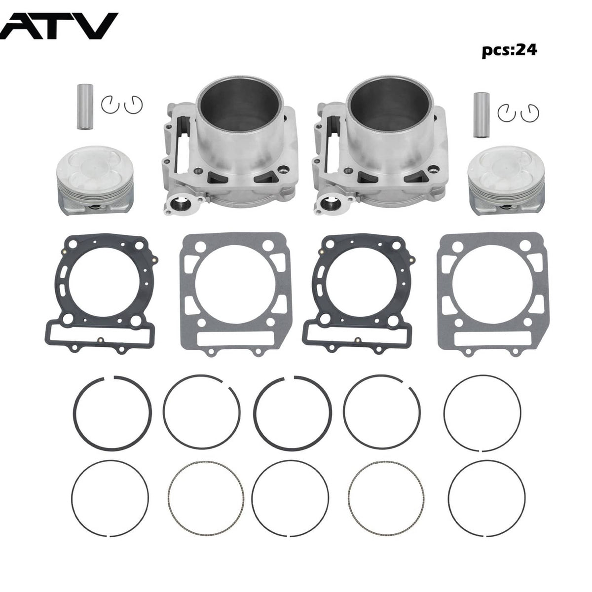 Solidspare Cylinder Kit Front Rear For HISUN 800  Qlink MASSIMO 800cc YS800 MSU800 UTV ATV