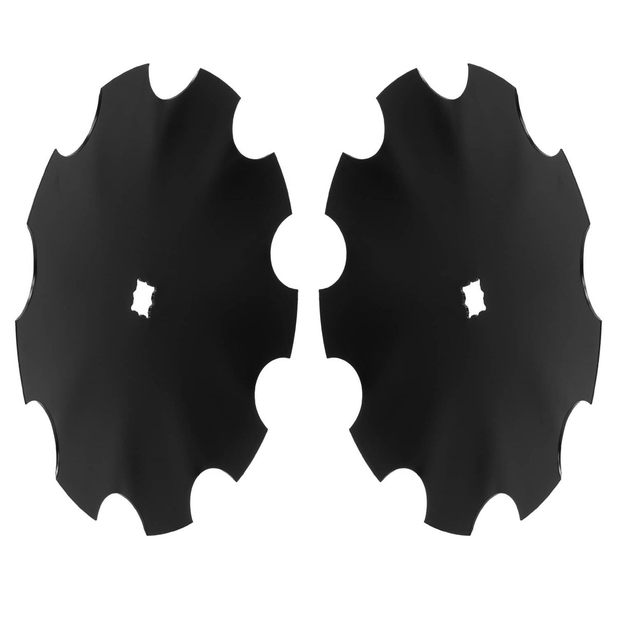 Solidspare 2X 18" Disc Harrow 3.5MM Notched  Heavy-Duty Steel For 1" / 1-1/8" Square Axle