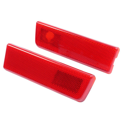 Solid Spare Rear Red Bumper Side Marker Lights Lamp Reflector For Ford Transit Connect 10-13