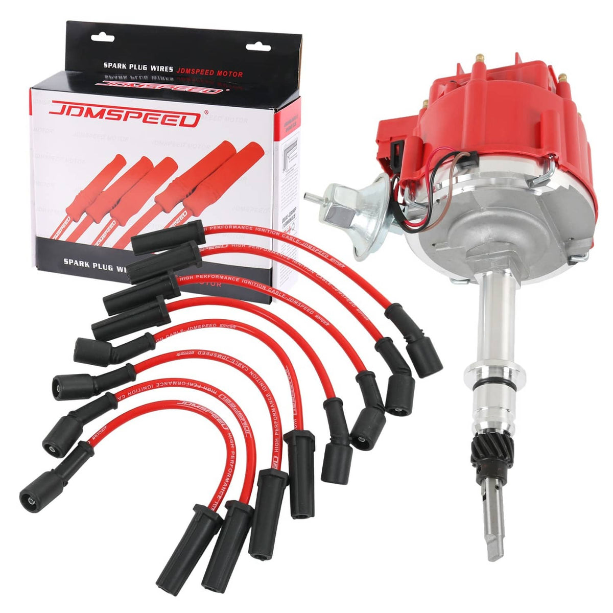 Solidspare Distributor HEI W/ Wire Set Fit Chevrolet Inline 250 230 292 GMC Trucks L6 78-85
