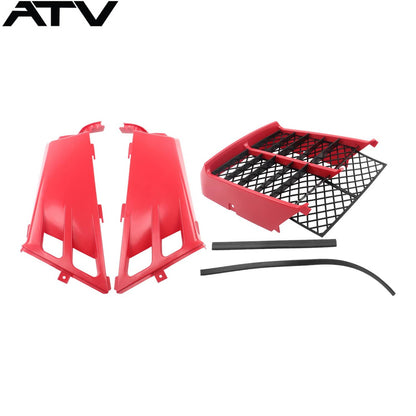 Solidspare Tank Side Outer Plastic Covers Integrated Red Grill For Yamaha Banshee 350 1991