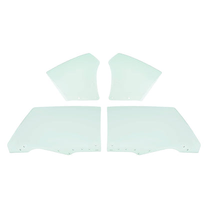 Solid Spare Fits Chevy Chevelle Malibu 2Door 1970-1972 Quarter Side Door Window Glass 4Pcs