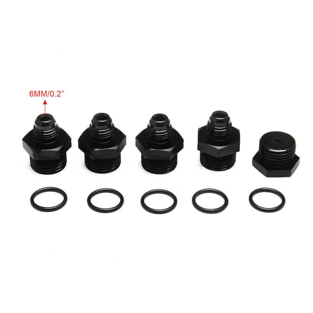 Solidspare Billet Fuel Rail Kit for LS LS1 LS2 LS3 LS6 Intake Manifold +Hardware Black New