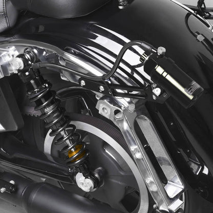 Solidspare 13" Adjustable Remote Reservoir Rear Suspensions Shocks For Harley Touring 2014+