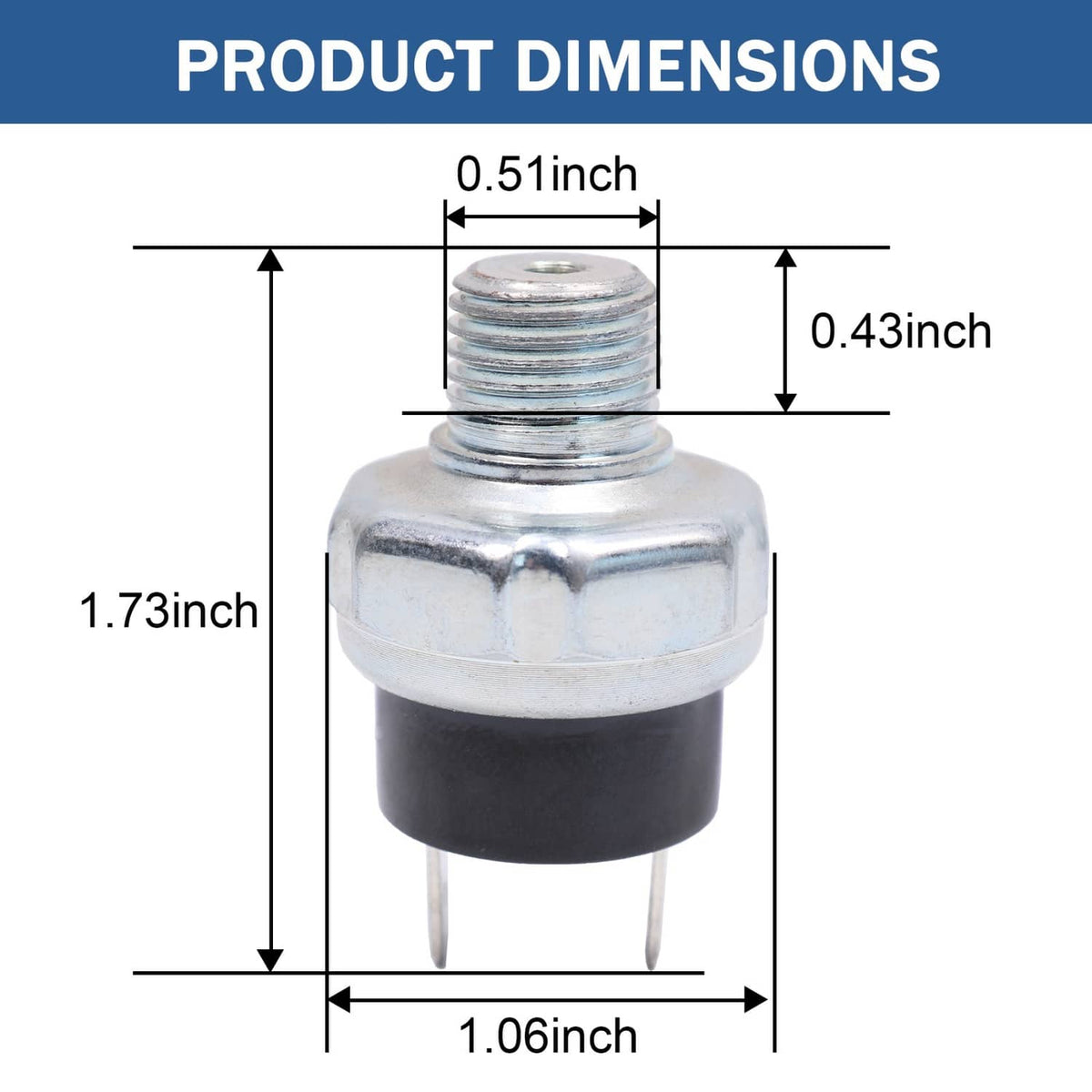 Solidspare Air Pressure Switch For 165-200psi Air Ride Suspension Air Compressor Tank NEW