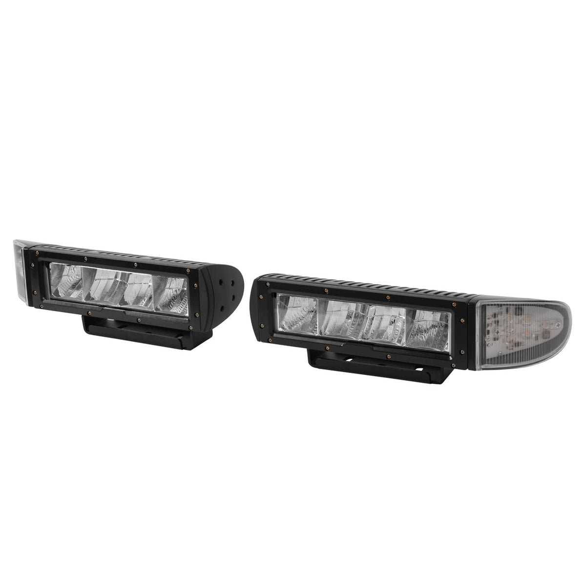 Solidspare 2PCS Headlight Heated LED Plow Lights Universal Replace For 1312100