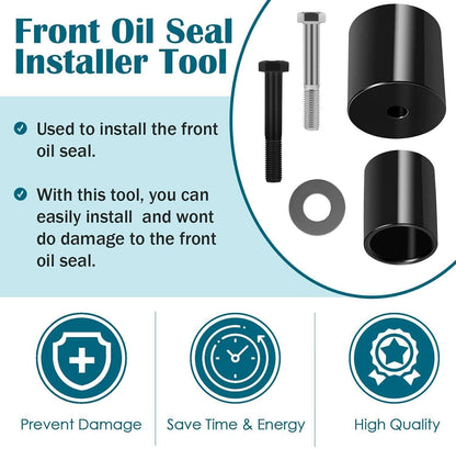 Solid Spare JDG10549 Crankshaft Front Oil Seal Installer Tool Set for John Deere Servicegard