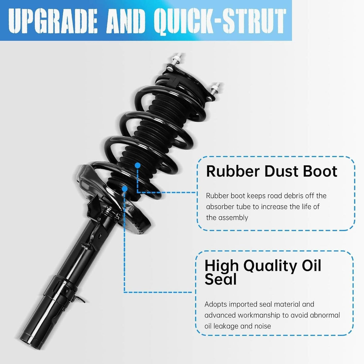 Solidspare Pair Front LH+RH Shock Absorbers w/Electric For 2017-2020 Acura MDX 51610TRXA03