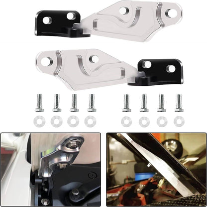 Solidspare Billet Aluminum Quick Release Hood Hinge Latch Set for 1996-2000 Honda Civic EK