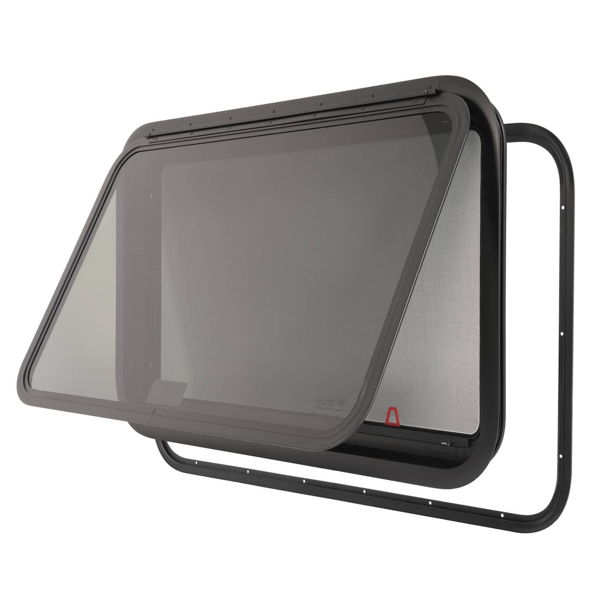 Solidspare For Camper 36" x 22" Dark Glass W/ Trim Ring Emergency Push Out RV Exit Window