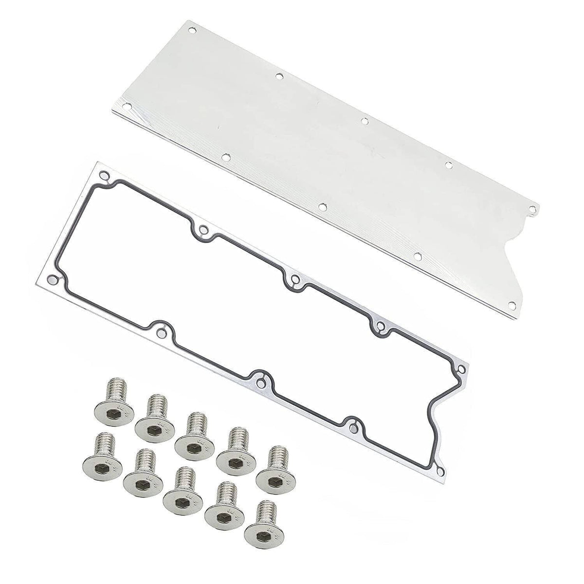 Solidspare Billet Knock Sensor Delete LSX LS1 For LS Gen 3 VALLEY PAN Cover & GASKET Plate